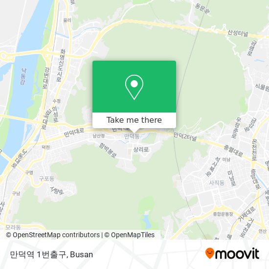 만덕역 1번출구 map