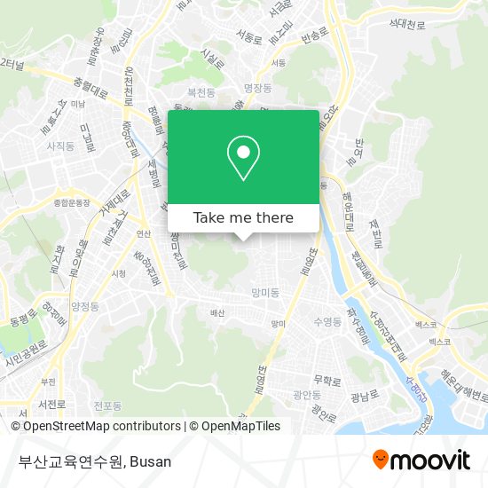 부산교육연수원 map