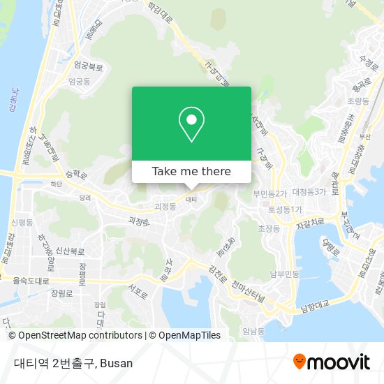 대티역 2번출구 map