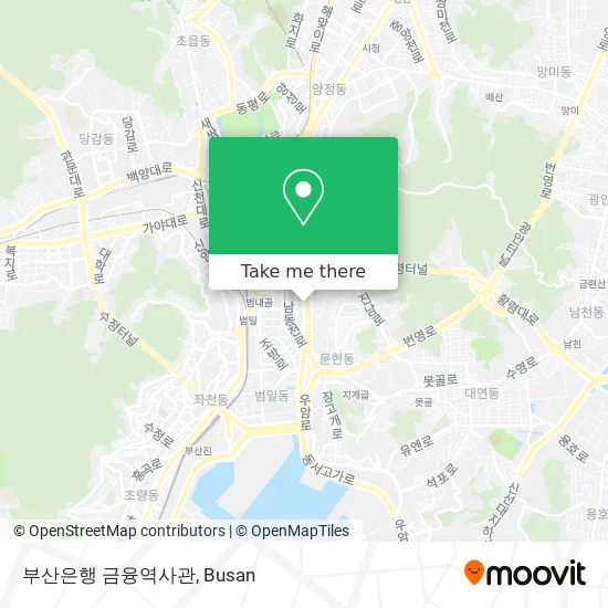 부산은행 금융역사관 map