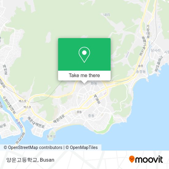 양운고등학교 map