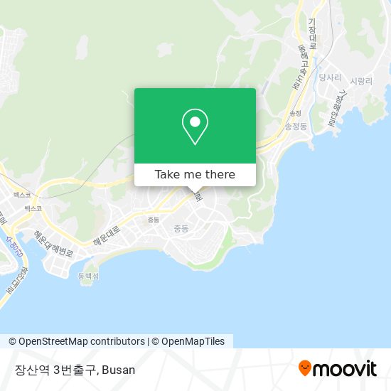 장산역 3번출구 map