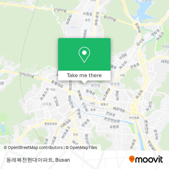 동래복천현대아파트 map