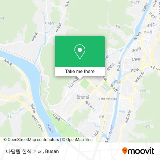 다담뜰 한식 뷔페 map