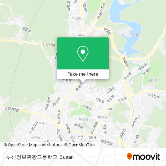 부산정보관광고등학교 map