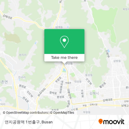 연지공원역 1번출구 map