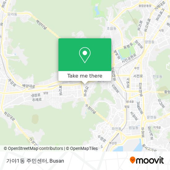 가야1동 주민센터 map