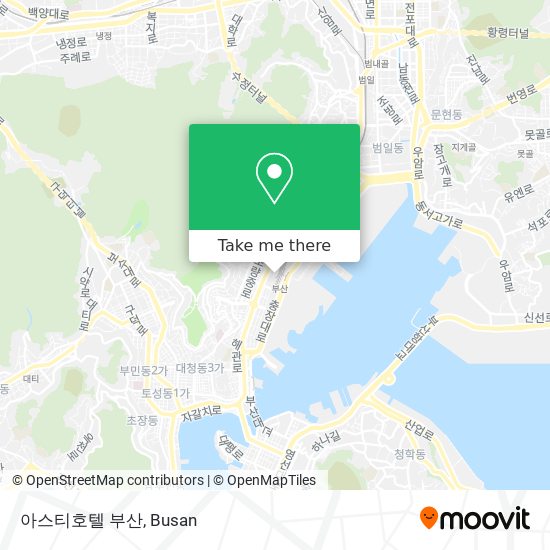 아스티호텔 부산 map
