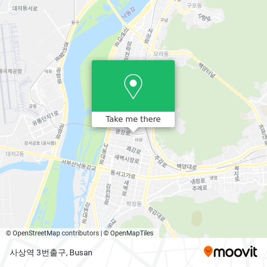 사상역 3번출구 map