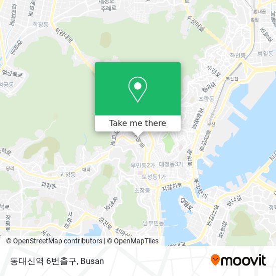 동대신역 6번출구 map