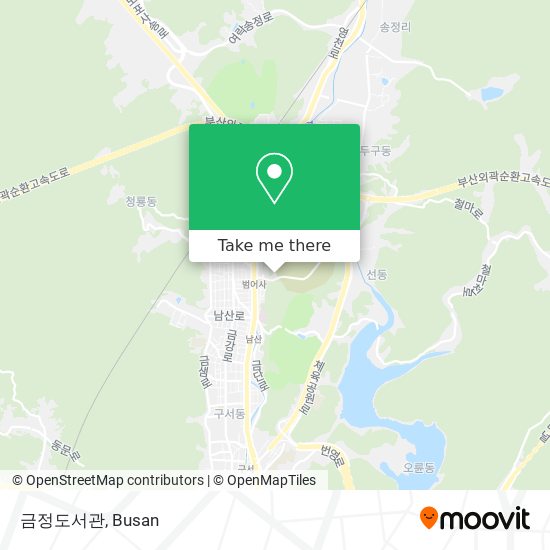 금정도서관 map
