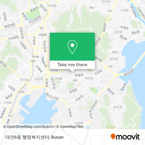 대연6동 행정복지센터 map