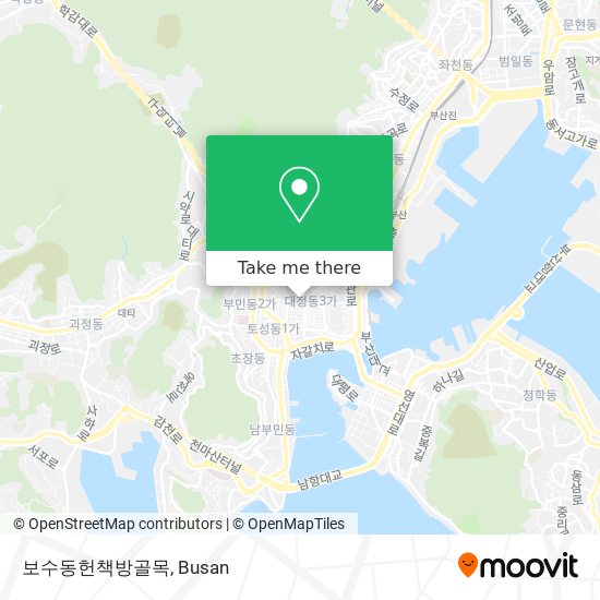 보수동헌책방골목 map
