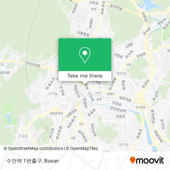 수안역 1번출구 map
