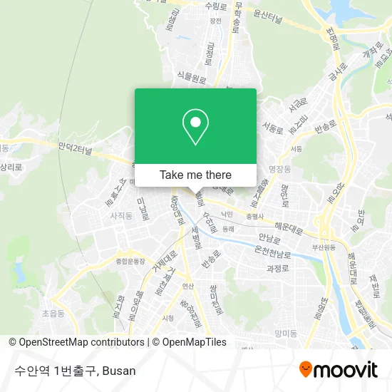 수안역 1번출구 map