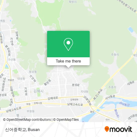 신어중학교 map