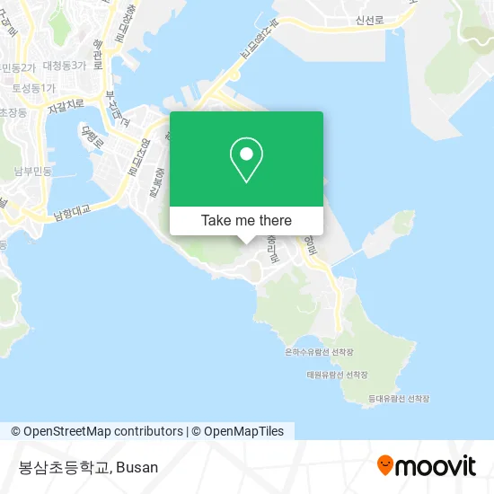 봉삼초등학교 map