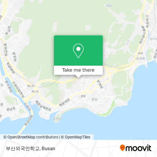 부산외국인학교 map