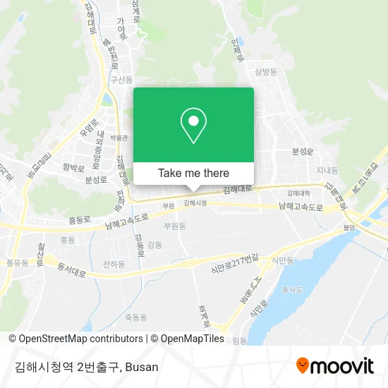 김해시청역 2번출구 map