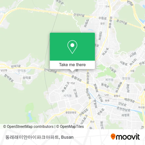 동래래미안아이파크아파트 map