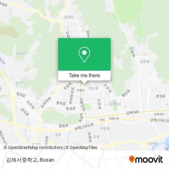 김해서중학교 map