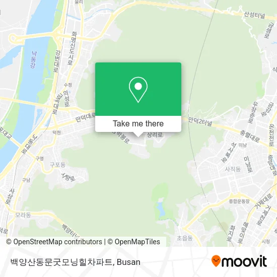 백양산동문굿모닝힐차파트 map
