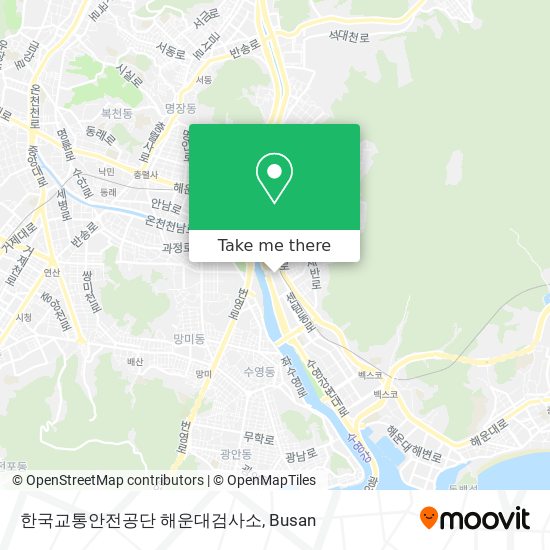 한국교통안전공단 해운대검사소 map