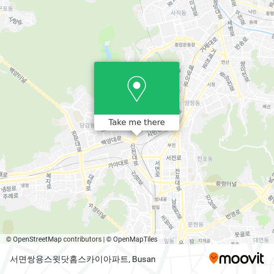 서면쌍용스윗닷홈스카이아파트 map