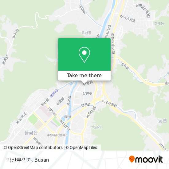 박산부인과 map