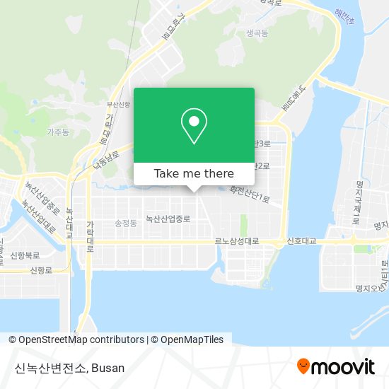 신녹산변전소 map