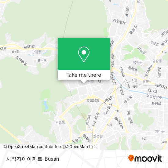 사직자이아파트 map