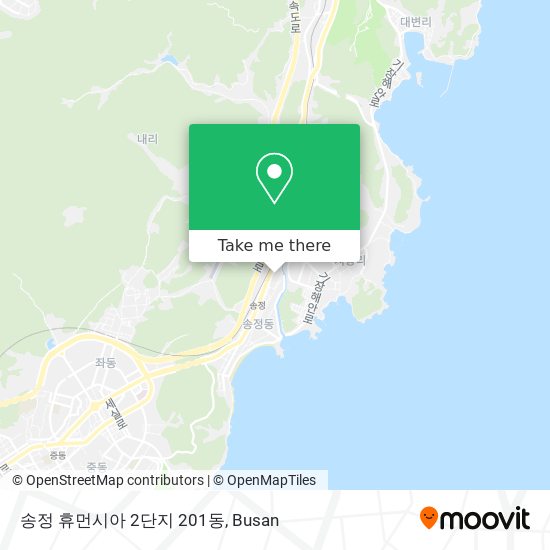 송정 휴먼시아 2단지 201동 map