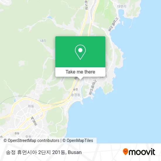 송정 휴먼시아 2단지 201동 map