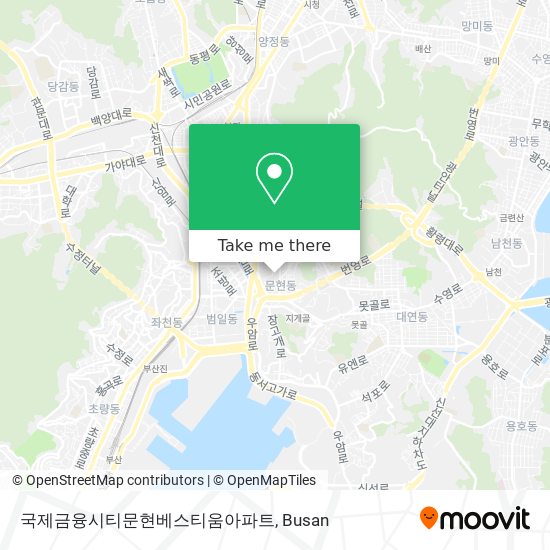 국제금융시티문현베스티움아파트 map