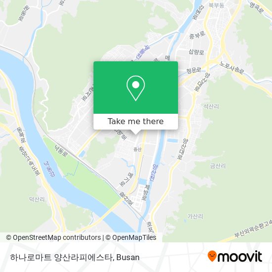 하나로마트 양산라피에스타 map