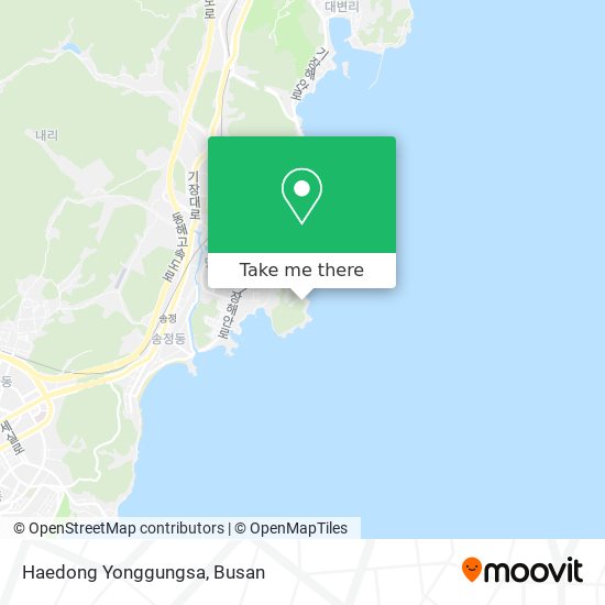 Haedong Yonggungsa map