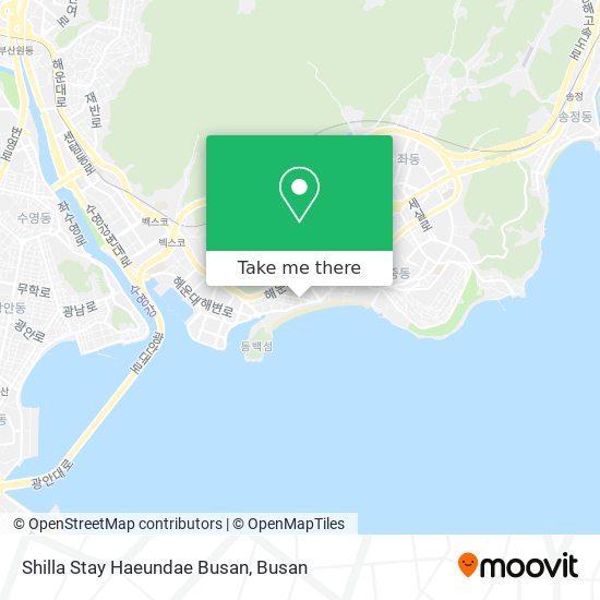 Shilla Stay Haeundae Busan map