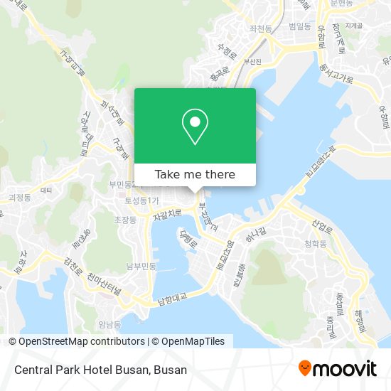 Central Park Hotel Busan map