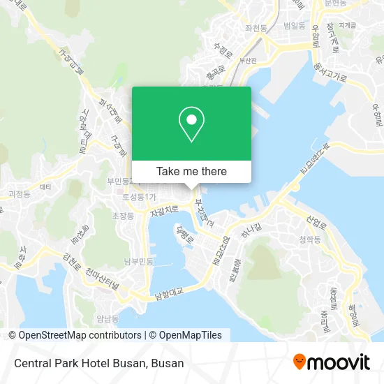 Central Park Hotel Busan map
