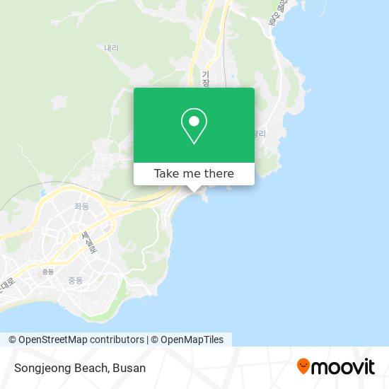 Songjeong Beach map