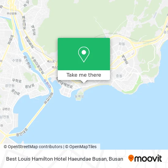 Best Louis Hamilton Hotel Haeundae Busan map