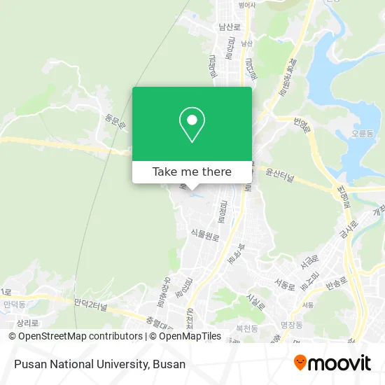 Pusan National University map