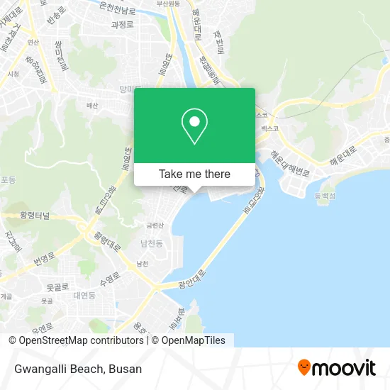 Gwangalli Beach map