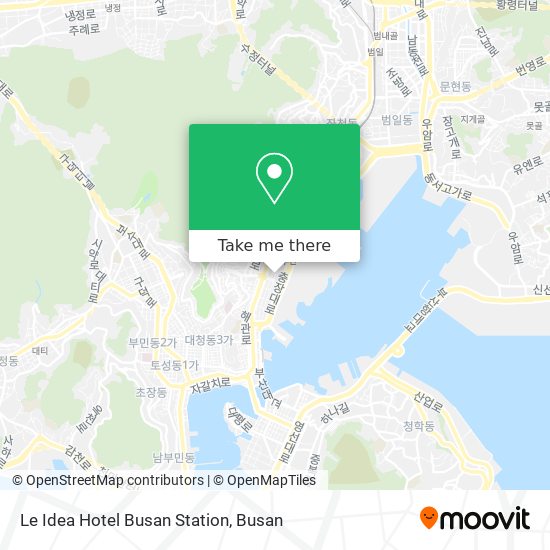 Le Idea Hotel Busan Station map