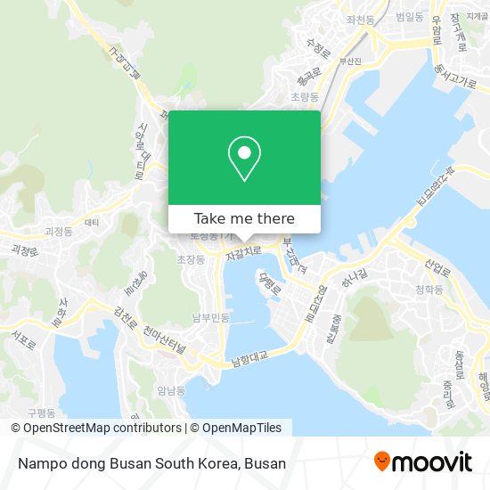 Nampo dong Busan South Korea map