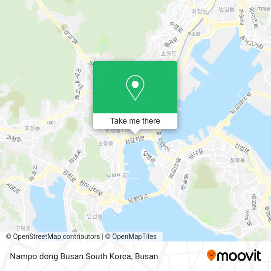 Nampo dong Busan South Korea map