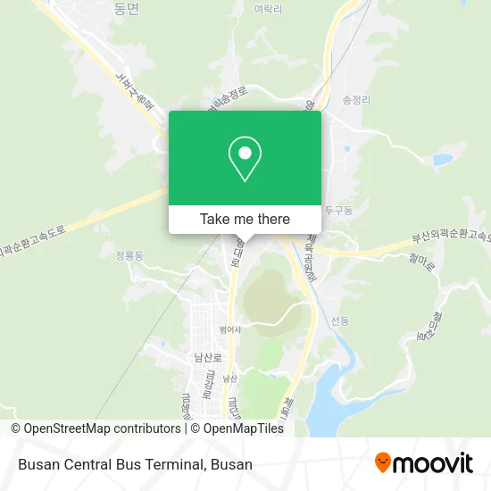 Busan Central Bus Terminal map