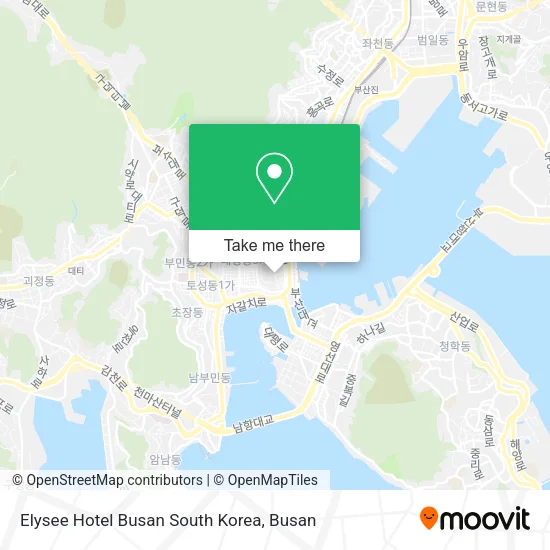 Elysee Hotel Busan South Korea map