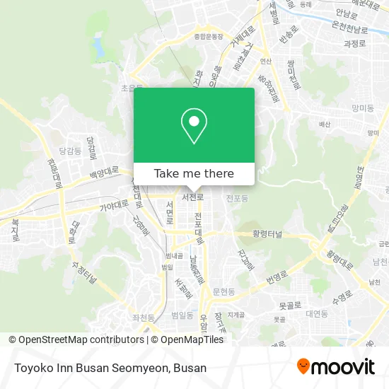 Toyoko Inn Busan Seomyeon map