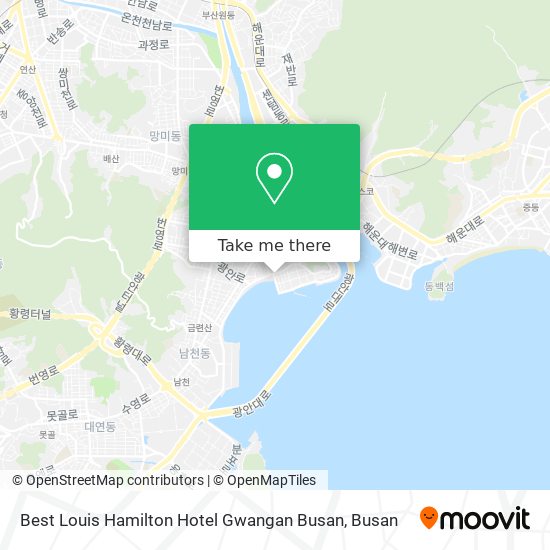 Best Louis Hamilton Hotel Gwangan Busan map
